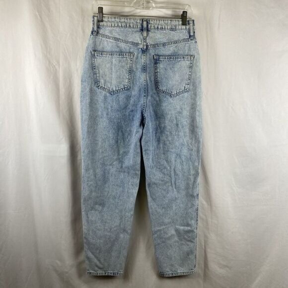 Free People Barrell Acid Stone Washed Exposed button Fly denim Jeans Size 29 - Picture 3 of 9